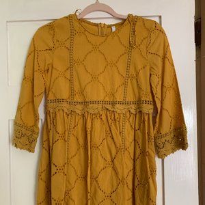 Golden yellow Zara romper dress